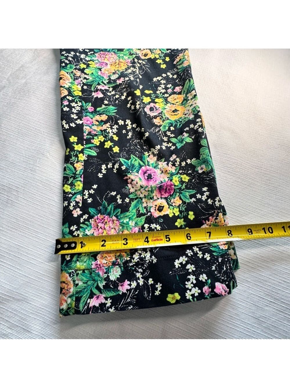 Laundry By Shelli Segal Multicolor Floral Pants Size 6 - Picture 7 of 8